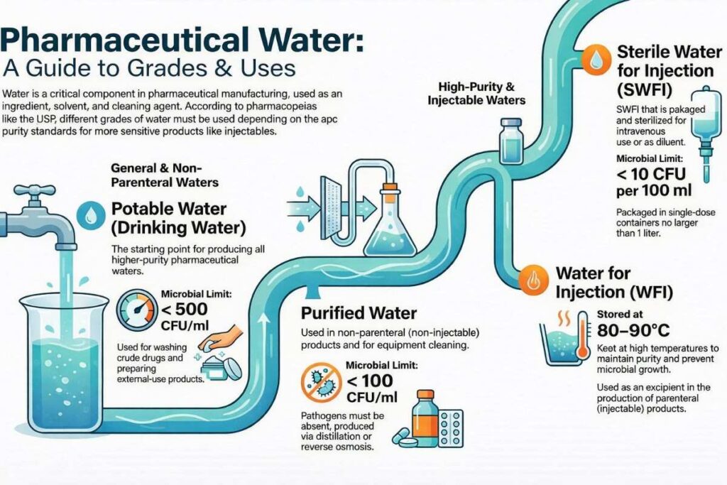 Types of Water in Pharmaceuticals